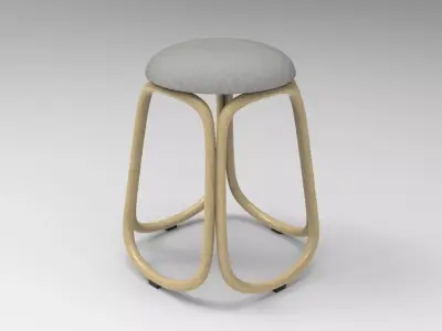 Redy Barstool Low-poly 3D model