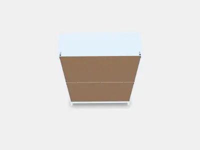 REGISSOR Glass-door cabinet 3D model