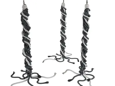 Decorative rope art 3D model