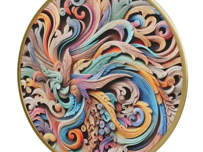 Wall Decoration item 16 Low-poly 3D model