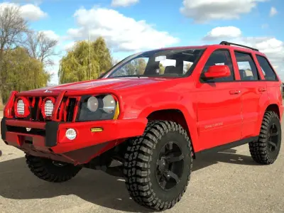 JEEP GRAND CHEROKKE ARB RED  3D model
