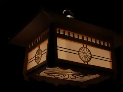 Japanese pendant Free 3D model