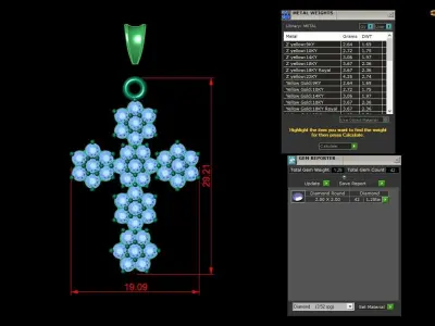 Pendant Cross -D1 3D print model