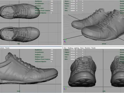Sneakers spartacus shoes Low-poly 3D model