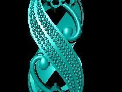 bracelet ornate gold 3D print model