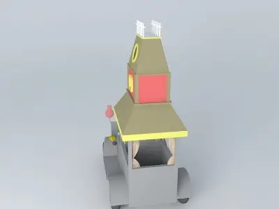 cupe mal assombrado (The Gruesome Twosome in the Creepy Coupe ) Free 3D model