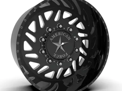 6 models of american force wheels 3D Model Pack buy