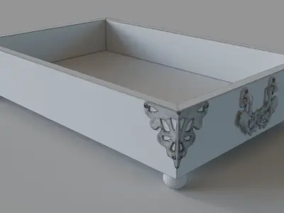 Curiosities Tray Large Silver 3D model
