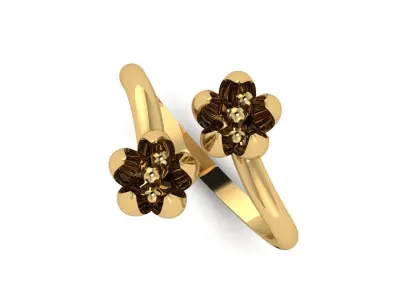 Luxury Flower Ring 3d Printable Model 3D print model
