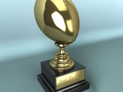 Football Trophy 3D model