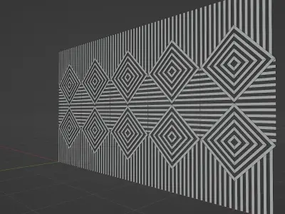 Wall wood seamless set2 v07 3D model