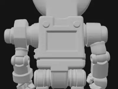 Clockwork Robot Sculpture 3D print model