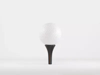 Golf Ball Low-poly 3D model