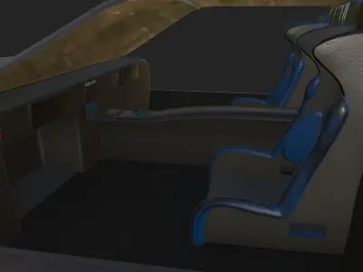 Police Car Scifi Free 3D model