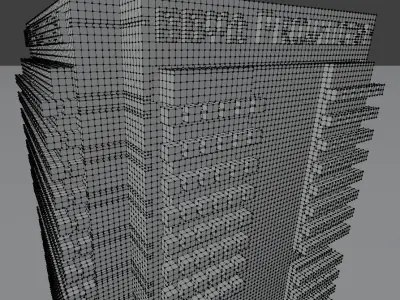 BBVA Building Caracas 3D model