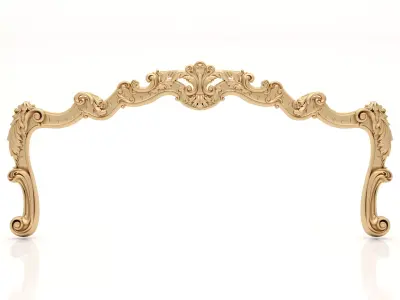 Bed Ornament Frame 2 - For CNC and Interior 3D model