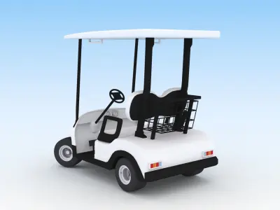 Golf cart 3D model