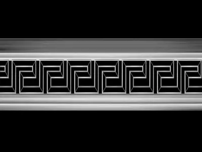 3d model stl wall molding plinth decor for CNC router 3D print model