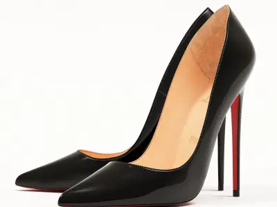 Christian Louboutin So Kate 120mm High Heels Low-poly 3D model