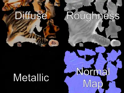 Realistic Cat Model Pack for D Rendering and Animation Low-poly 3D model