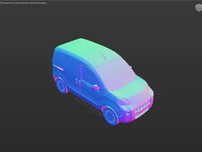 Citroen nemo Low-poly 3D model