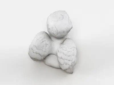 Angel Statuette 004 3D model