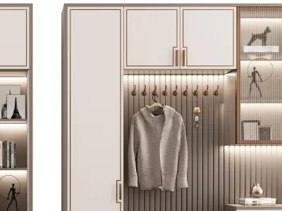 New Chinese shoe style cabinet 3D model