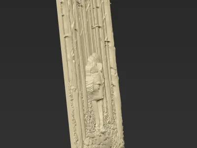Wolf in Forest A56 3D print model