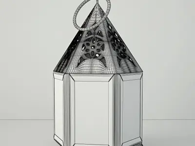 Mini Hurricane Candle Lanterns 3D model