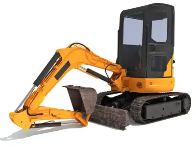 Small Excavator 3D model