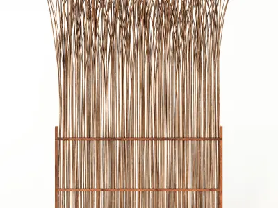 Screen thin branch wood decor n2 3D model