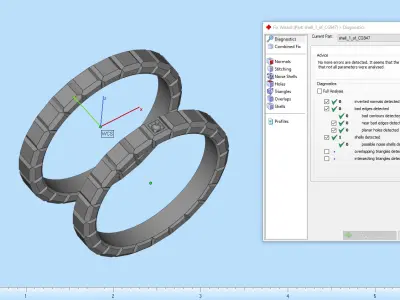 Wedding ring model 947 3D print model