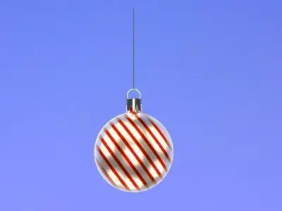 Christmas Ball  Low-poly 3D model