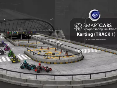 SmartCARS AI Karting Simulations 1 3D model