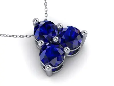 3 Stones pendant  3D print model