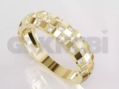 Jewelry Diamond Ring Model RG103 Free 3D print model