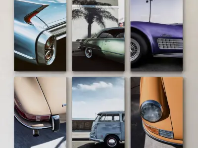 JUNIQE Car picture 3D model