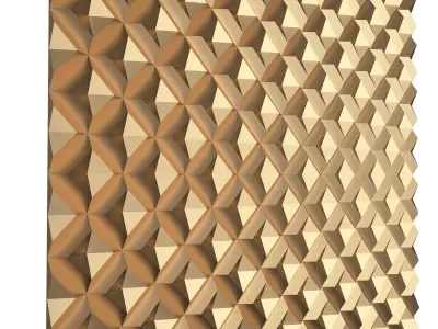 3D Wall Panel 08 Low-poly 3D model