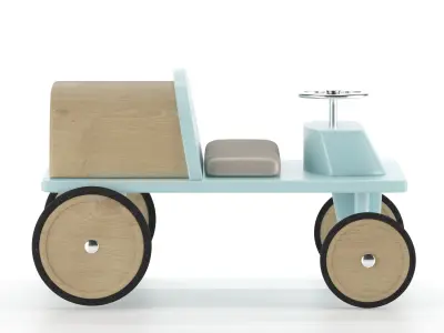 baby car blue 3D model