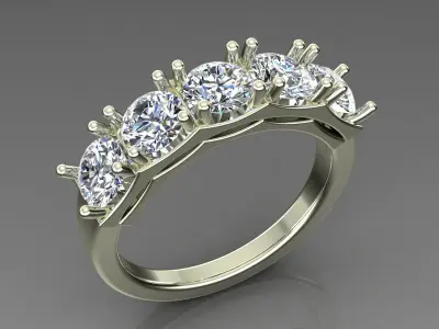 Band Ring 3D print model 99