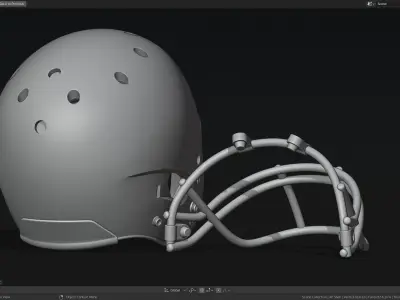 Contemporary Football Helmet 3D print model