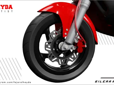 Gilera Runner Classic Scooter Low-poly 3D model