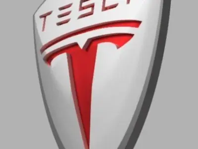Tesla 3d logo 1 3D model
