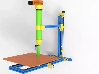 Ceramic and Clay 3D printer  3D model