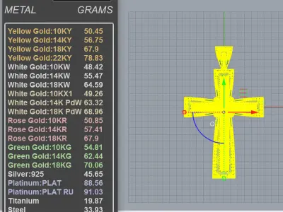 Hip Hop Diamond Cross 3D print model