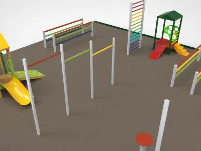 Beach Playground 3D model