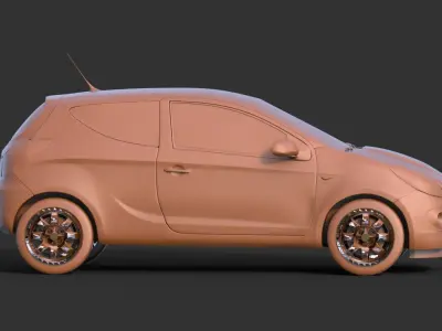 Hyundai i20 2009 3D print model