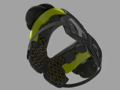 Football Shoulder Pad 3D model