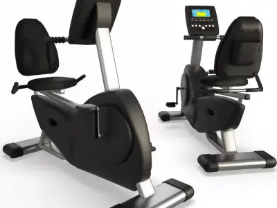 GYm Horizontal Bike 3D model