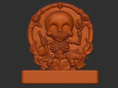 skull decoration  3D print model